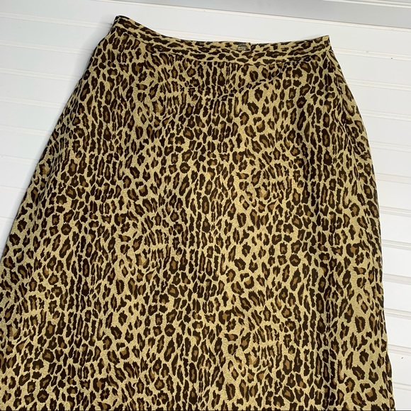 Vintage Leopard Print Maxi Skirt - Picture 4 of 8